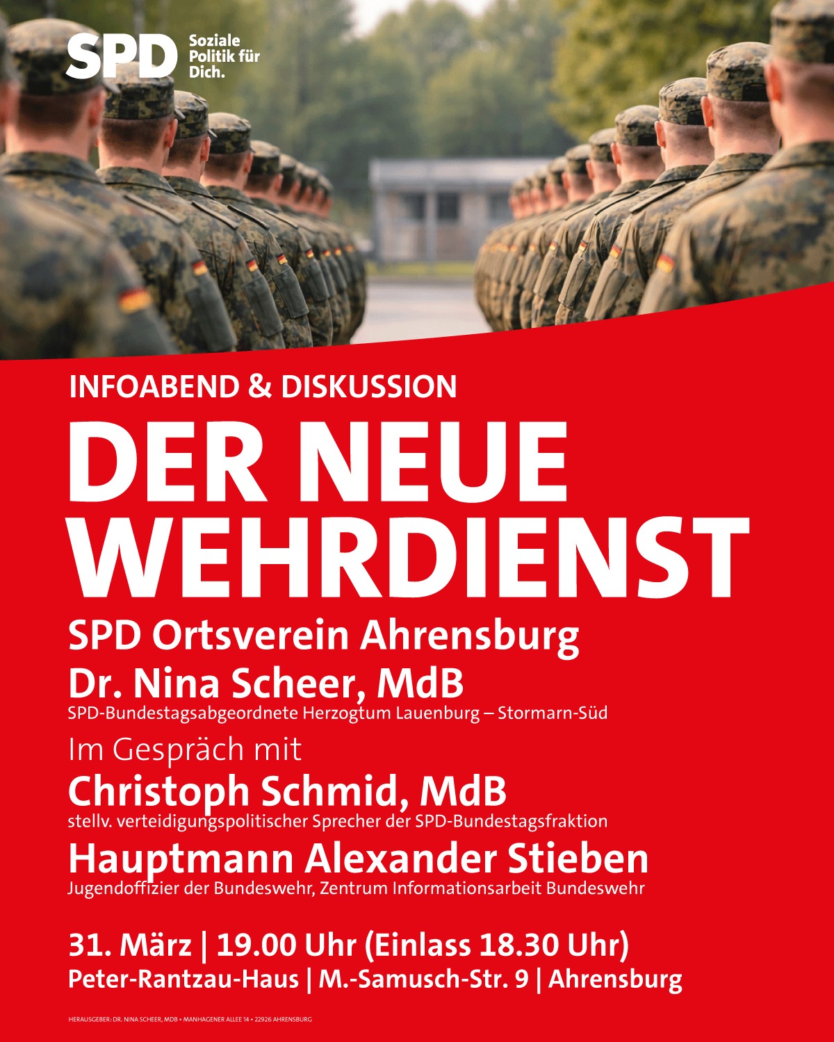 Informationsabend zum neuen Wehrdienst in Ahrensburg